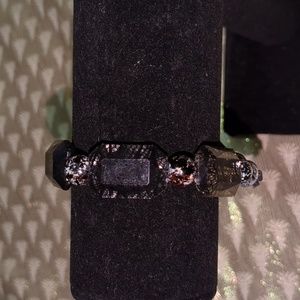 UJ Black/White speckled Bracelet